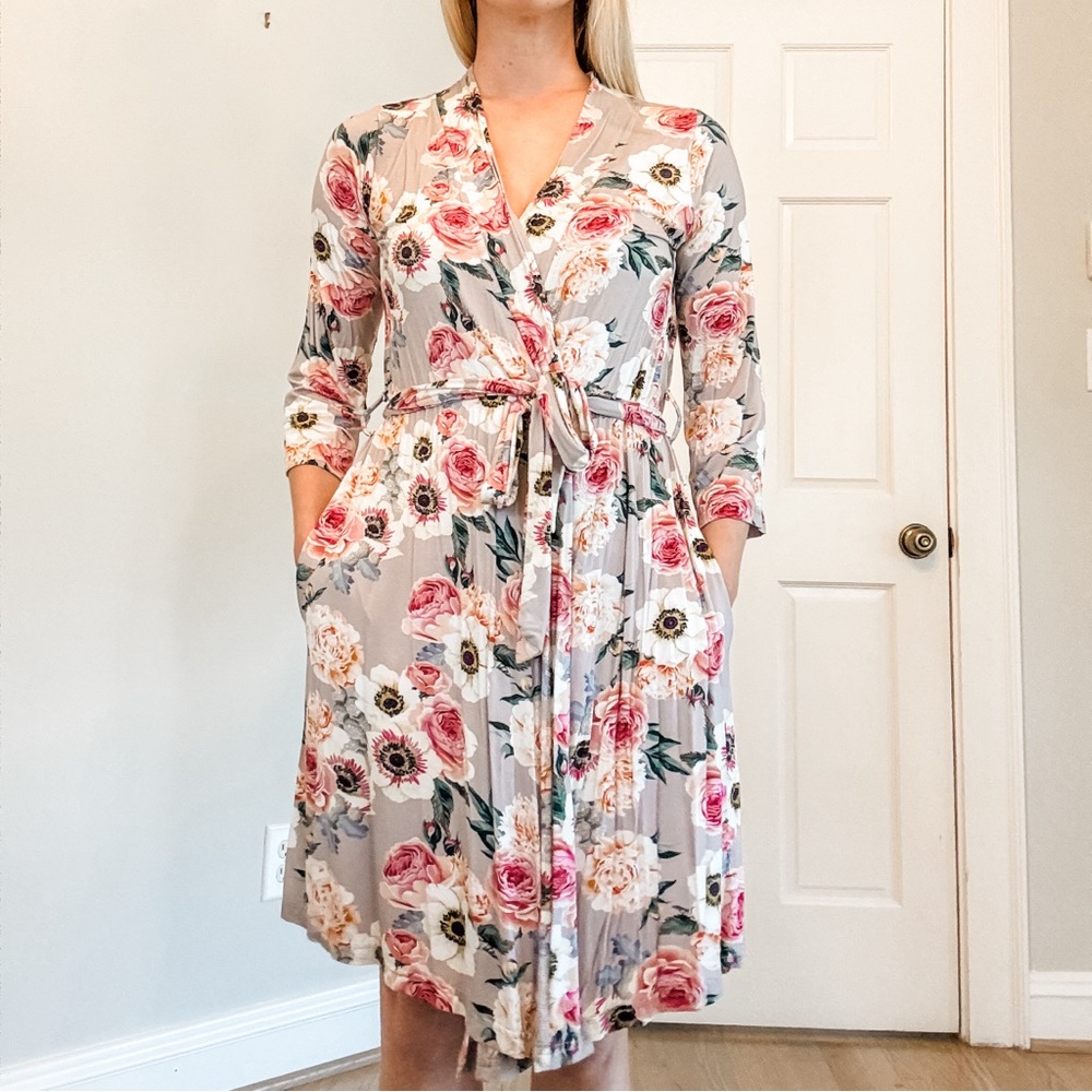 Posh Peanut Robe (French Gray) Sm